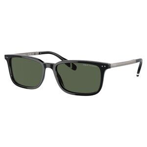 New POLO Black Polarised Rectangle PH4212 5001/9A Sunglasses Women